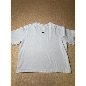 Nike Cropped Sportswear Center Swoosh Embroidery Loose Fit SIZE L E3
